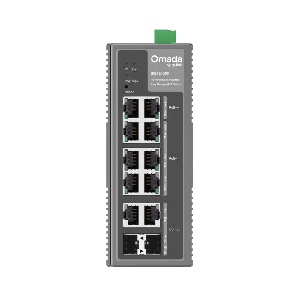 TP-Link Omada IES210GPP Rugged 10-Port Gigabit PoE++ Managed Switch TP-LINK