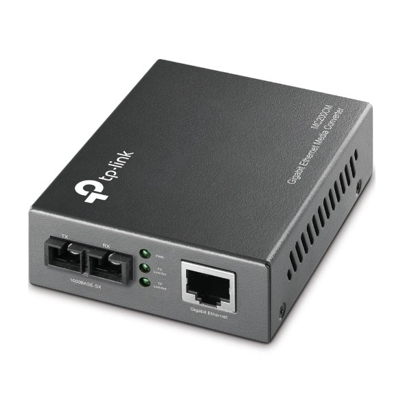 TP-Link MC200CM 1000Mbps RJ45 to 1000Mbps multi-mode SC fiber Converter, Full-duplex, up to 550m, switching po