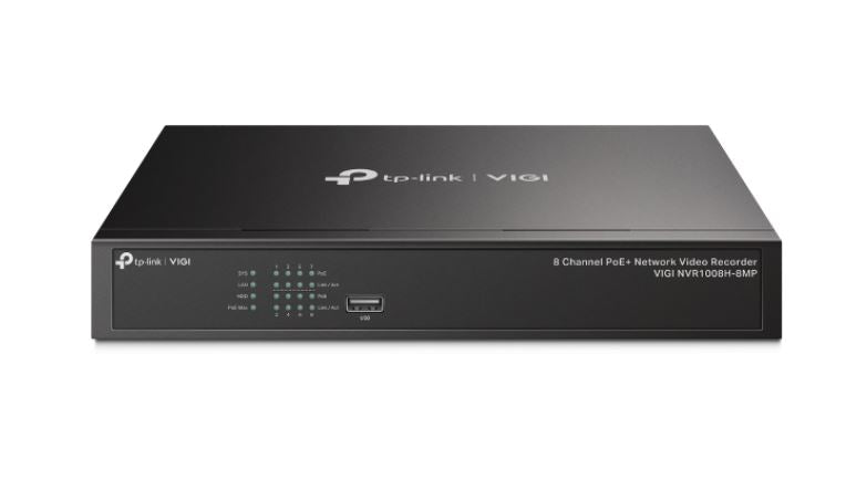 VIGI NVR1008H-8MP 8-Channel 4K PoE+ Network Video Recorder TP-LINK