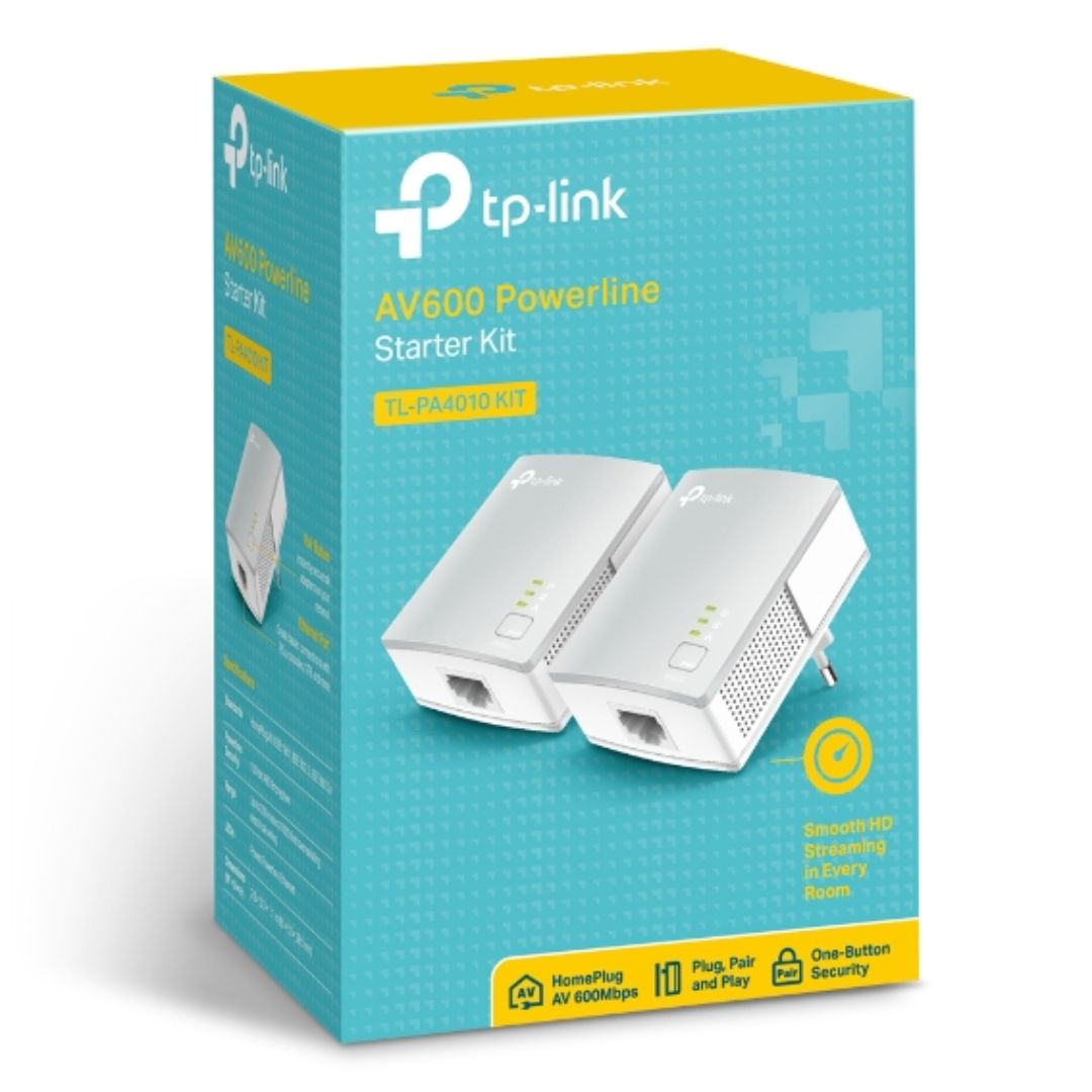 TP-Link AV600 Powerline Ethernet Adapter Kit - Fast Home Internet TP-LINK