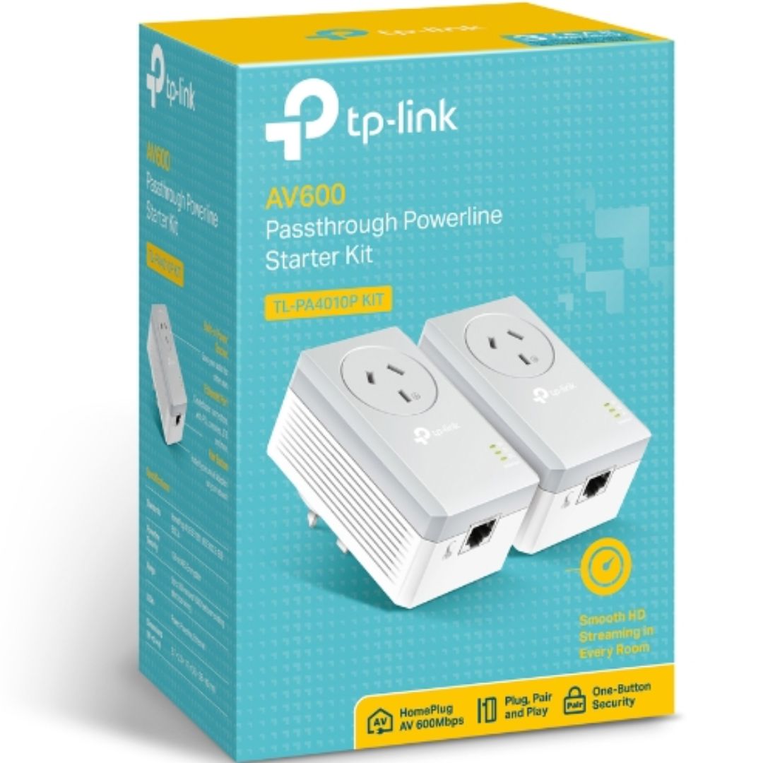TP-Link AV600 Powerline Adapter Kit with AC Pass Through