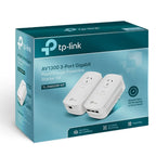 TP-Link AV1300 Gigabit Powerline Adapter Kit with Passthrough Socket