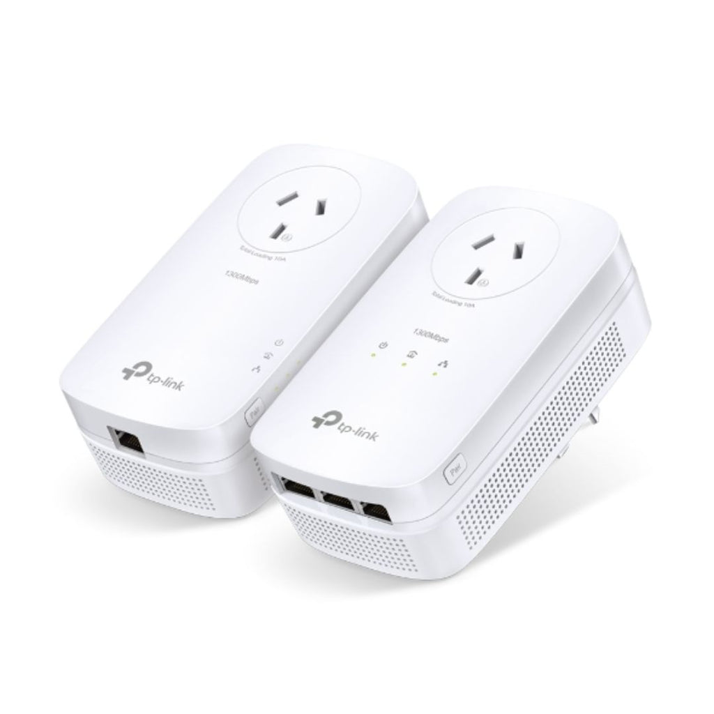 TP-Link AV1300 Gigabit Powerline Adapter Kit with Passthrough Socket