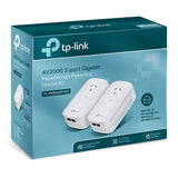AV2000 Gigabit Powerline Adapter Kit with Passthrough & 2 Ports TP-LINK