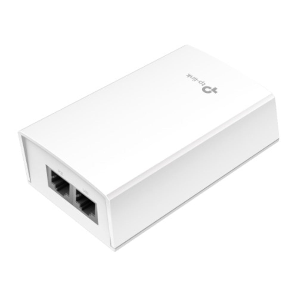 TP-Link POE4824G Omada 48V Passive PoE Injector Adapter, Data and Power Carried over The Same Cable, 48 V Power Input, 24 W PoE Power, Plastic Case 