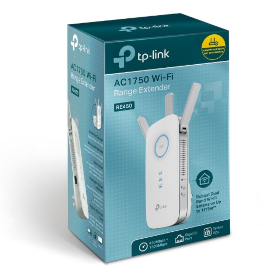 TP-Link RE450 AC1750 Wi-Fi Extender: Boost Signal, Eliminate Dead Zones