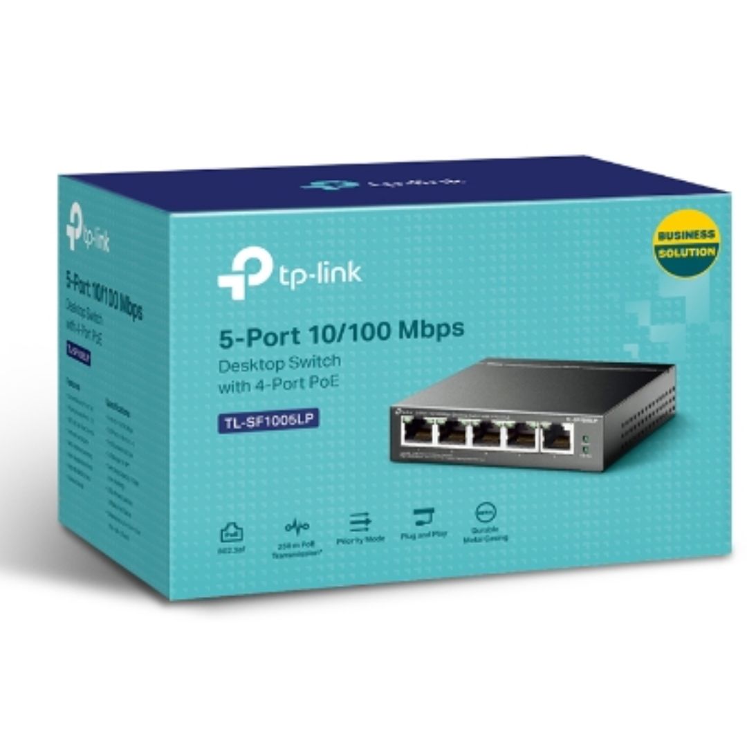 TP-Link TL-SF1005LP 5-Port PoE Desktop Ethernet Switch TP-LINK