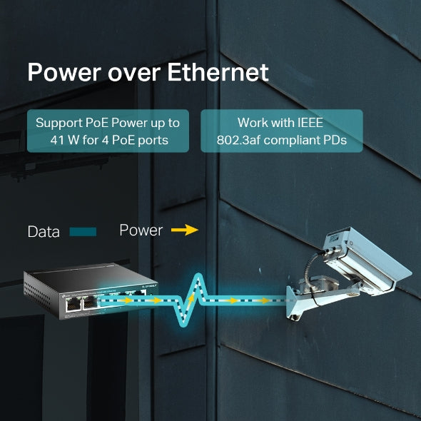 TP-Link TL-SF1005LP 5-Port PoE Desktop Ethernet Switch TP-LINK