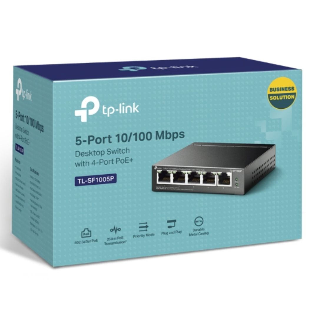 TP-Link 5-Port PoE Desktop Switch | 4-Port Power Over Ethernet TP-LINK