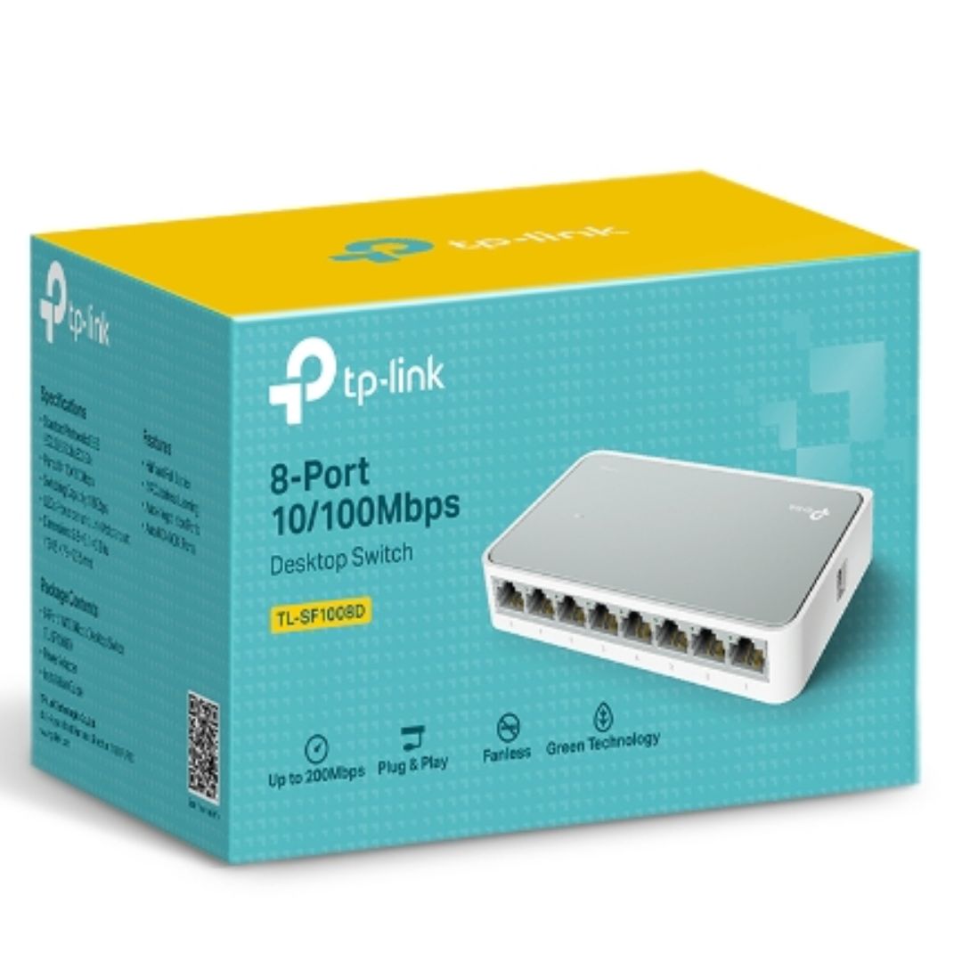 Plug & Play 10/100Mbps Energy-Saving Ethernet Switch for Home/Office