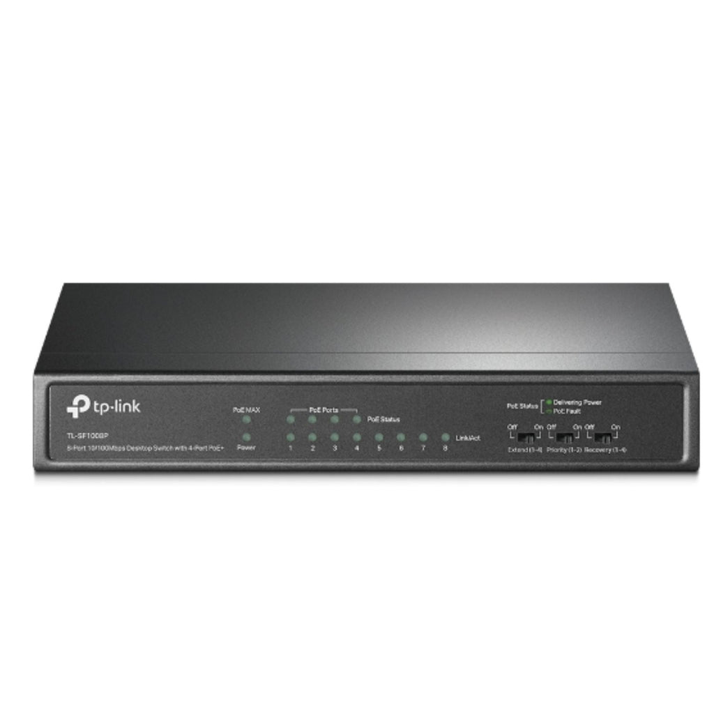 TP-Link TL-SF1008P 8-Port Unmanaged PoE Switch | 4 PoE Ports TP-LINK