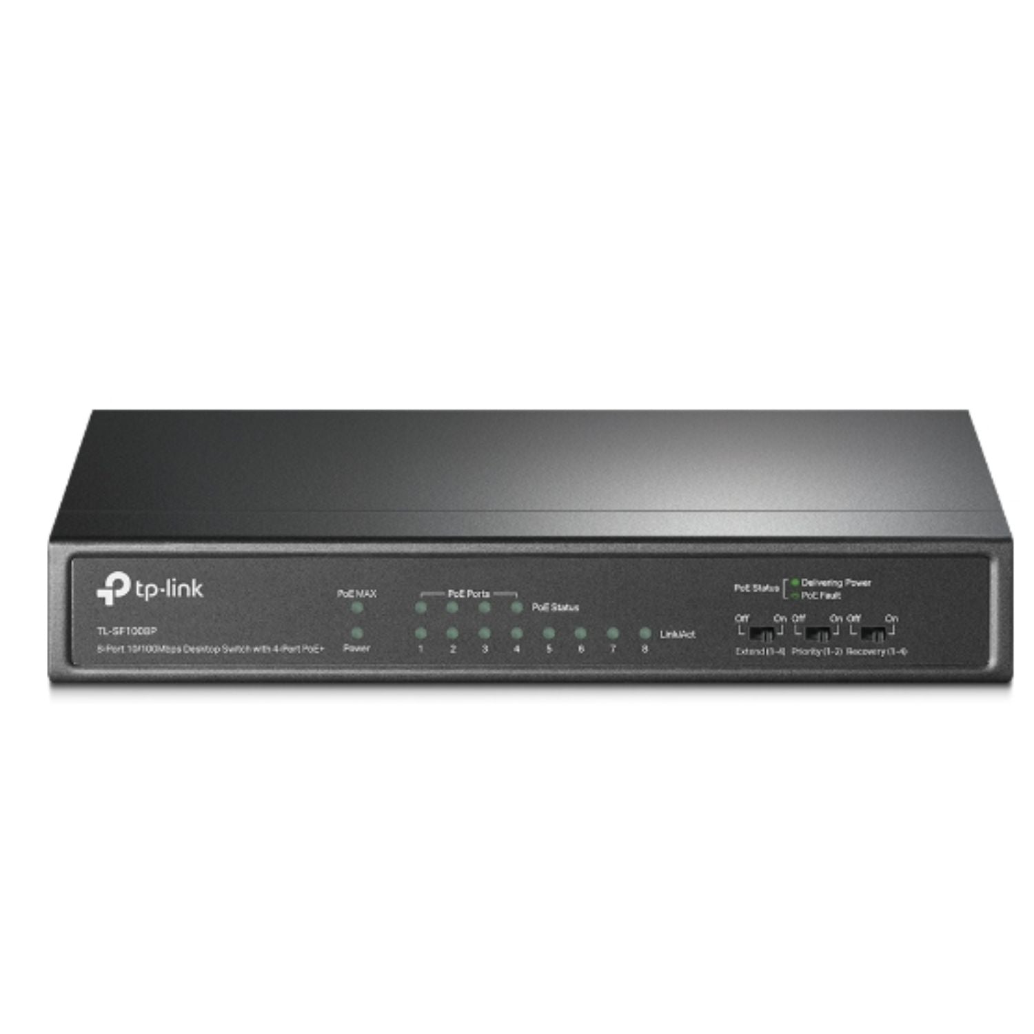 TP-Link TL-SF1008P 8-Port Unmanaged PoE Switch | 4 PoE Ports