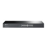 (E)(CH)TP-Link TL-SF1016 16-port 10/100M Switch, 16 10/100M RJ45 ports, 1U 19-inch rack-mountable steel case