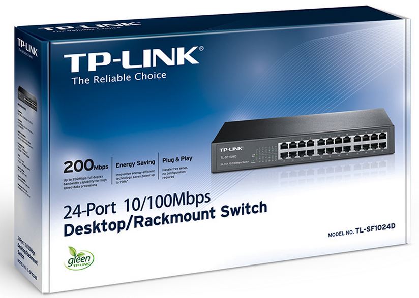 Energy-Efficient Plug & Play Ethernet Switch - Quiet & Fast Network Expander