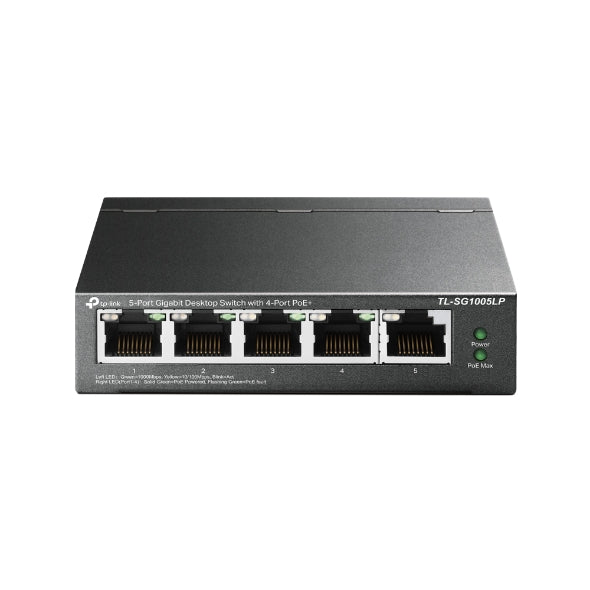 TP-Link TL-SG1005LP 5-Port Gigabit PoE+ Desktop Switch - Easy Setup TP-LINK
