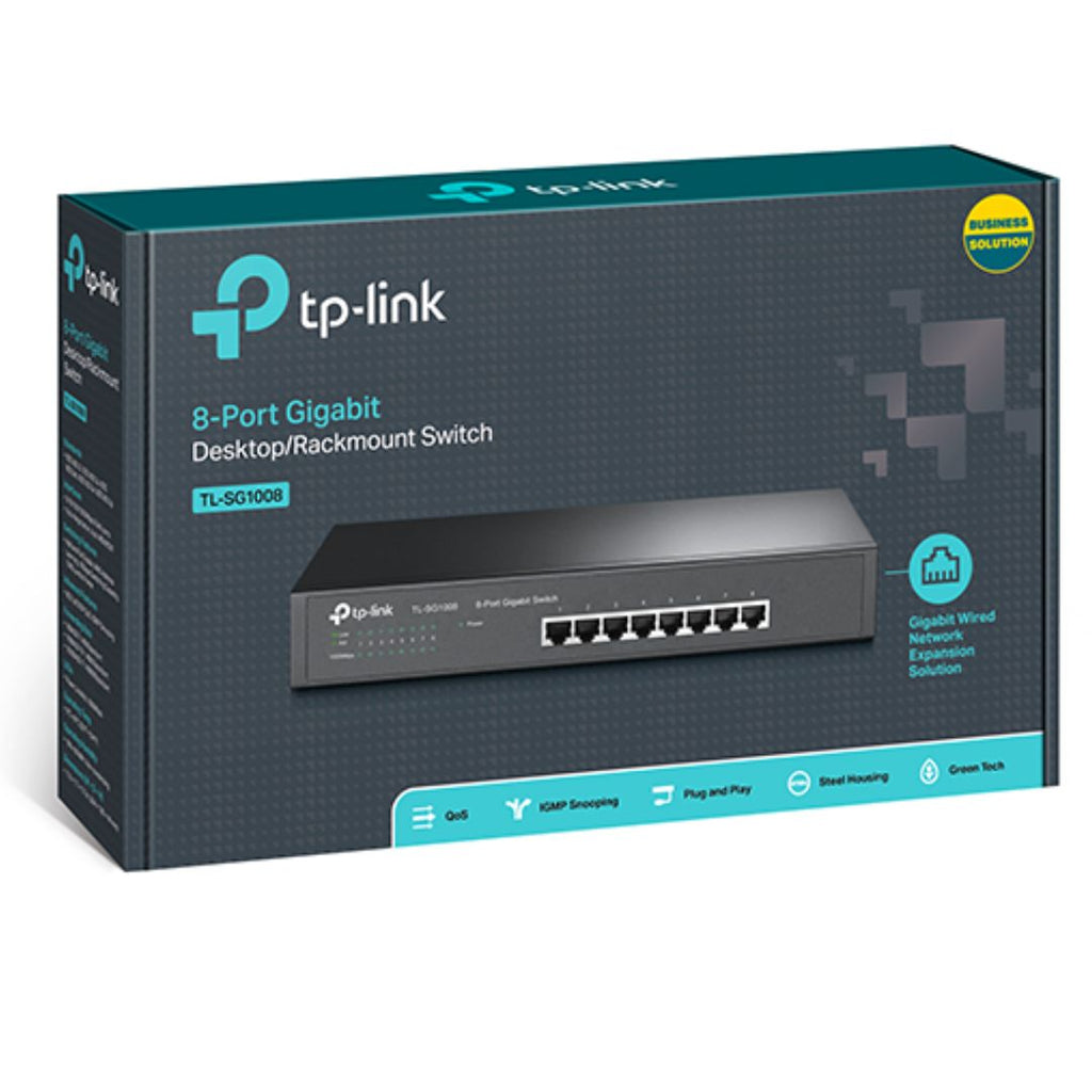 Energy-Saving Gigabit Ethernet Switch - Quiet & Easy Setup TP-LINK