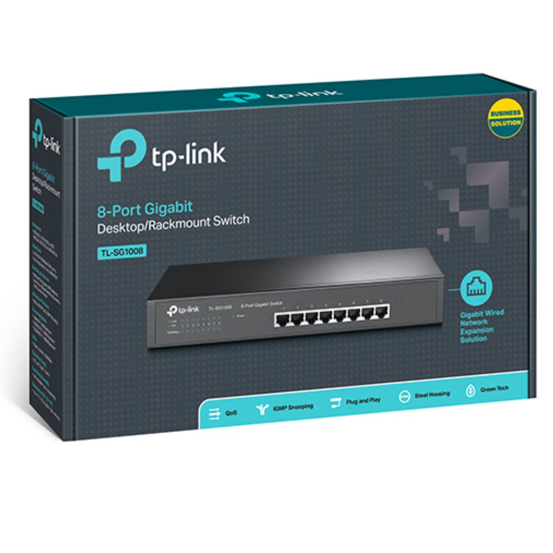 Energy-Saving Gigabit Ethernet Switch - Quiet & Easy Setup TP-LINK