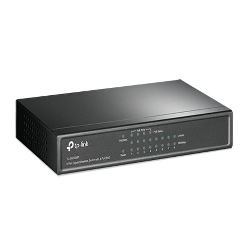 8-Port PoE Switch | Easy Power & Data for IP Cameras & Devices
