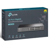 TP-Link TL-SG1016D 16-Port Gigabit Desktop/Rackmount Unmanaged Switch Energy-efficient Supports MAC - TL-SG1016D