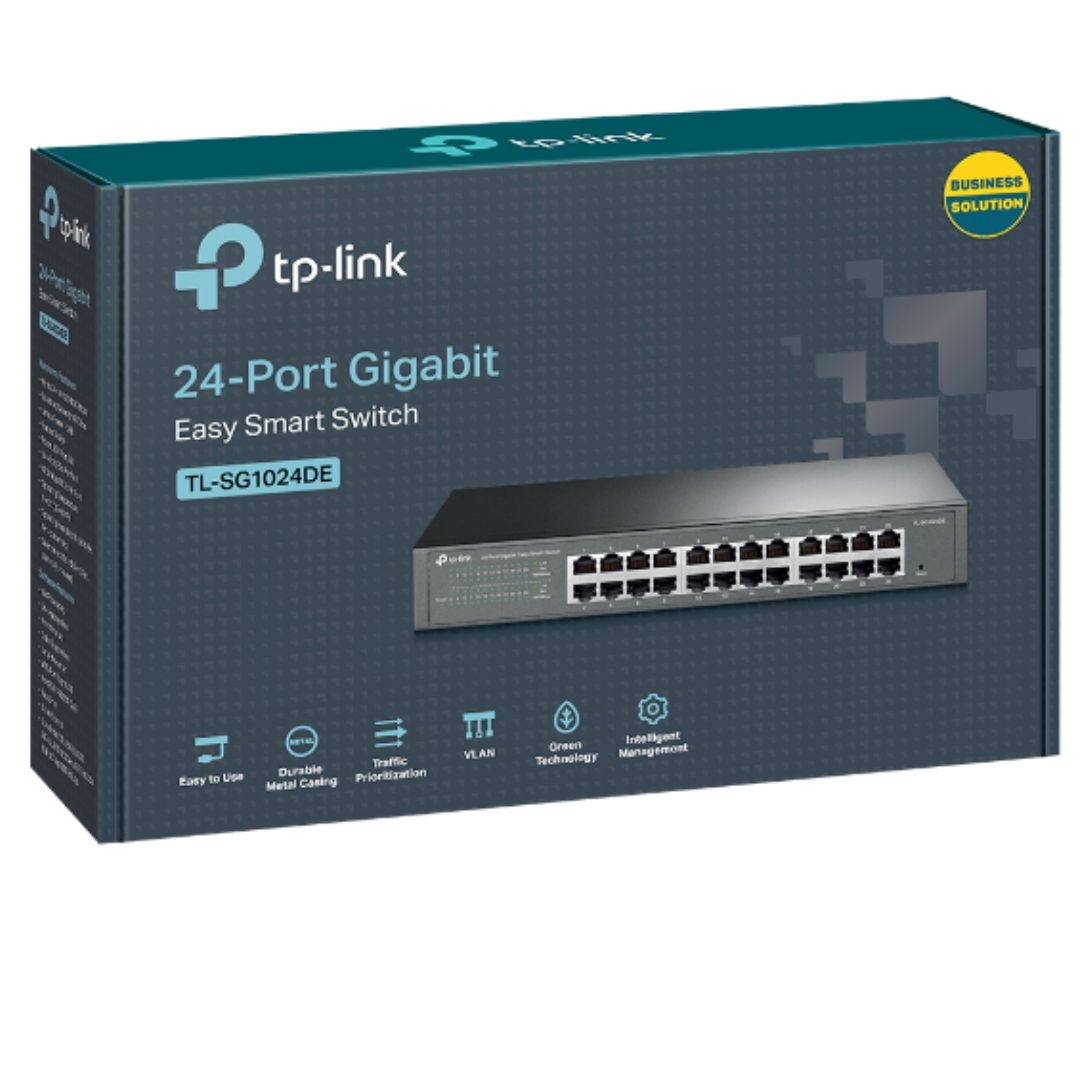 24-Port Gigabit Smart Ethernet Switch - Fast & Efficient Network