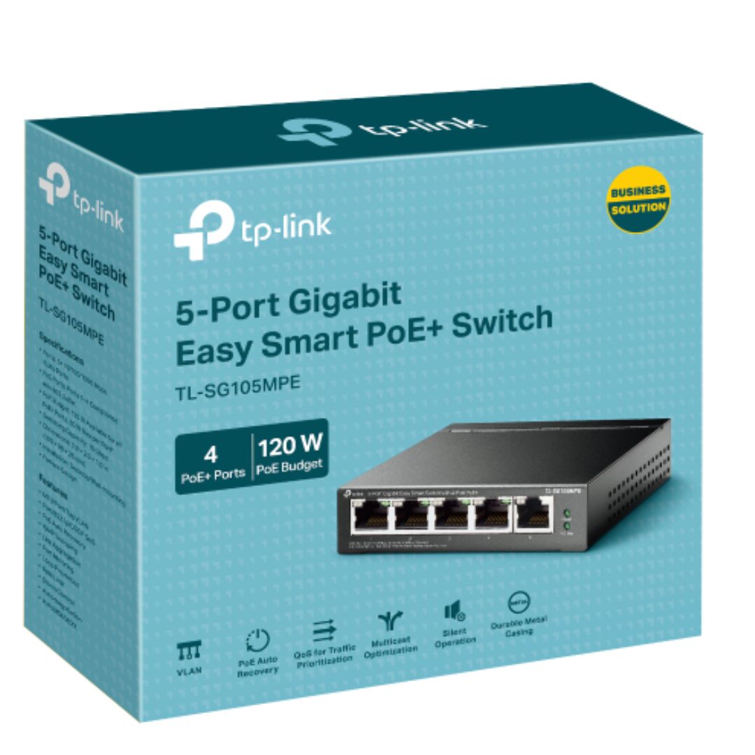 TP-Link TL-SG105MPE 5-Port Gigabit PoE+ Easy Smart Switch TP-LINK