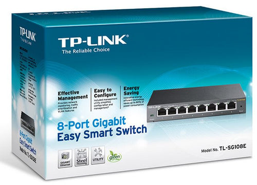 8-Port Gigabit Easy Smart Switch | Fast & Efficient Network TP-LINK
