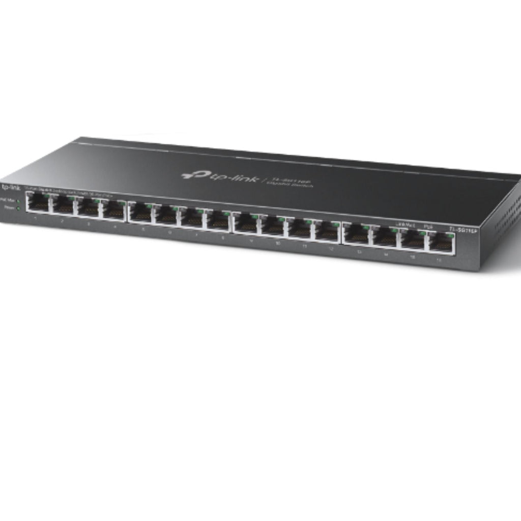 TP-Link TL-SG116P 16-Port Gigabit PoE+ Desktop Switch TP-LINK