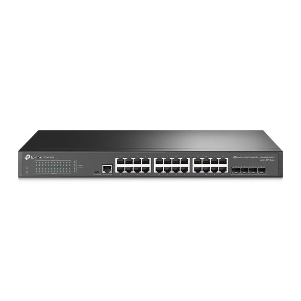 TP-Link SG3428  Omada 24-Port Gigabit L2+ Managed Switch with 4 SFP Slots, Integration with Omada SDN Controller, Static Routing, OAM, 802.1Q VLAN TP-LINK