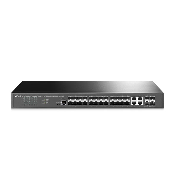 JetStream 24-Port Managed SFP Fiber Switch | 4x 10G SFP+ Uplinks TP-LINK