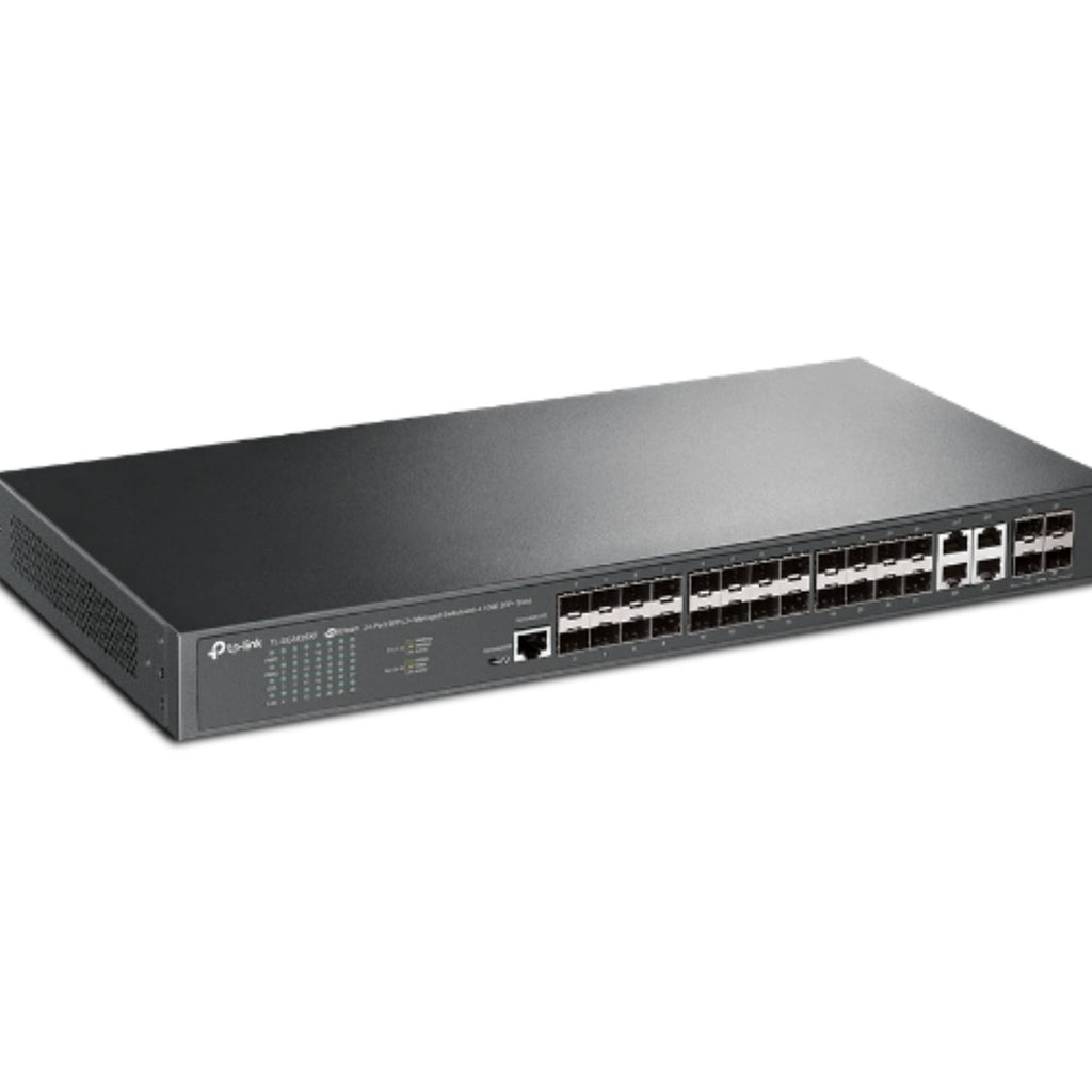 JetStream 24-Port Managed SFP Fiber Switch | 4x 10G SFP+ Uplinks TP-LINK