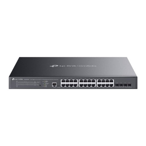 TP-Link SG3428XMPP Omada 24-Port Gigabit and 4-Port 10GE SFP+ L2+ Managed Switch with 16-Port PoE+ & 8-Port Po