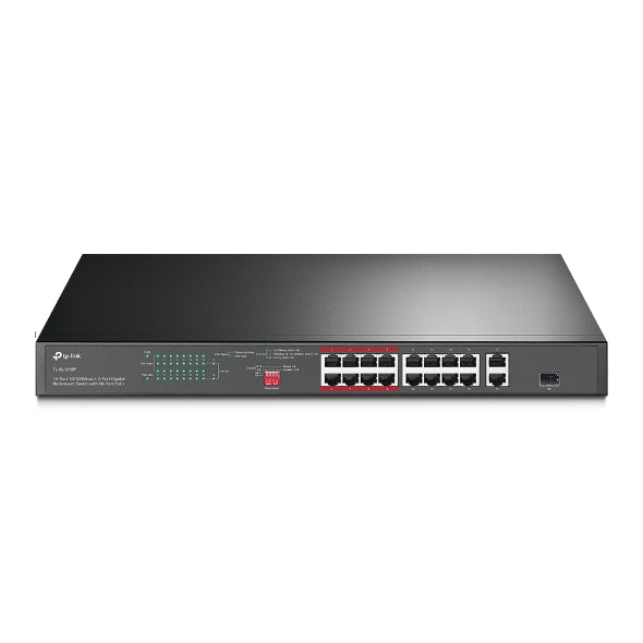 TP-Link TL-SL1218P 16-Port PoE+ Rackmount Gigabit Switch TP-LINK