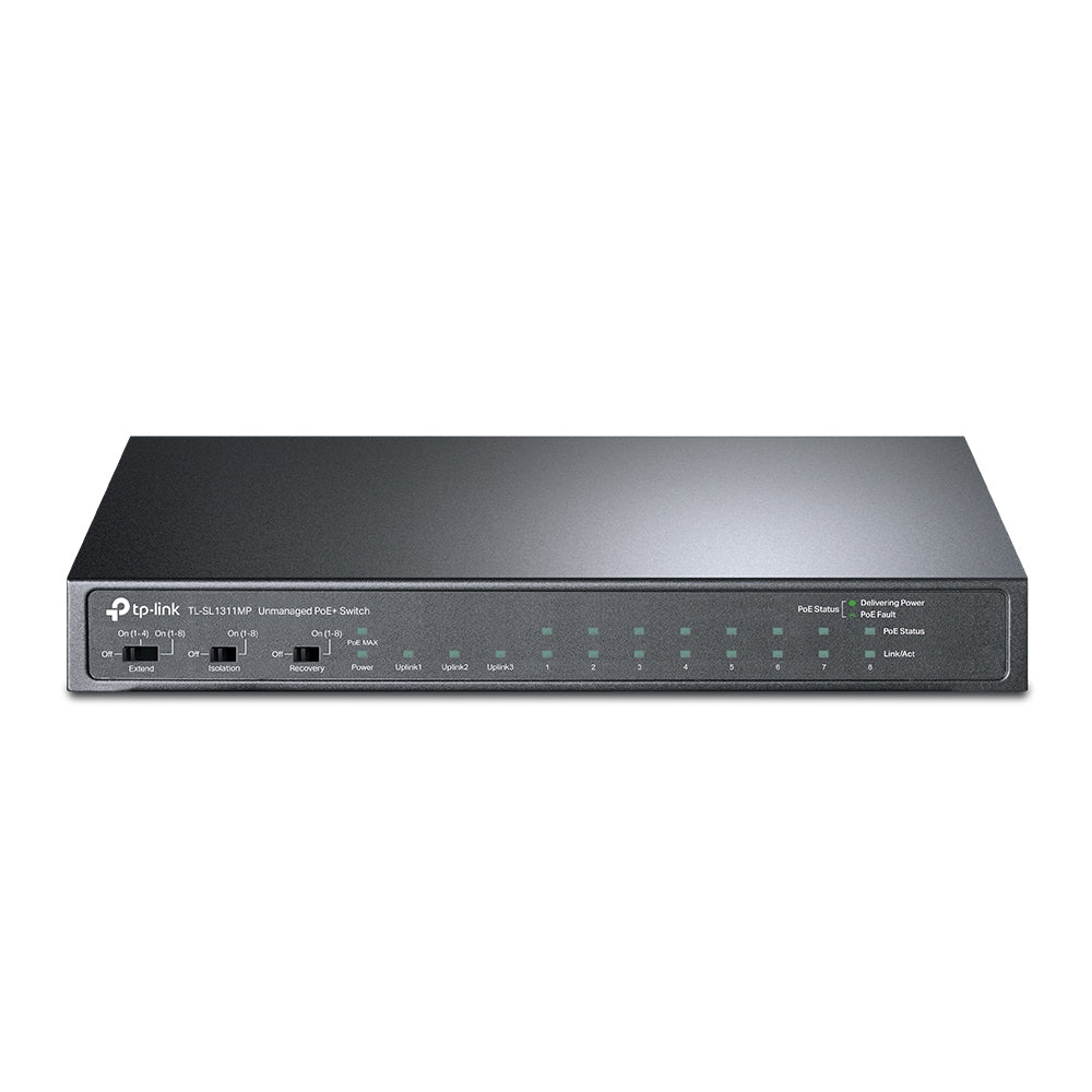 TP-Link TL-SL1311MP 8-Port PoE+ Gigabit Desktop Switch