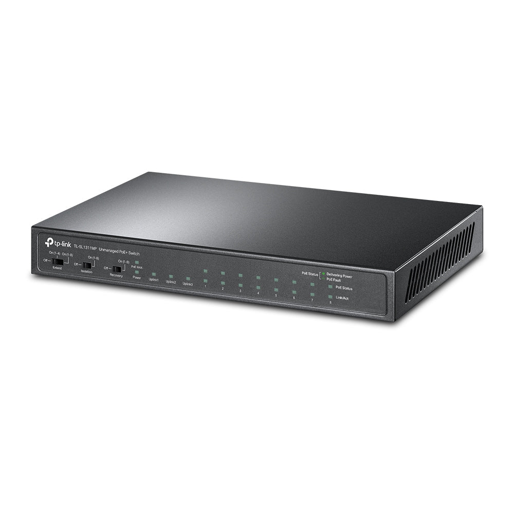 TP-Link TL-SL1311MP 8-Port PoE+ Gigabit Desktop Switch