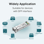 TP-Link Gigabit Single-Mode SFP Module - 20km Fiber Optic Transceiver TP-LINK