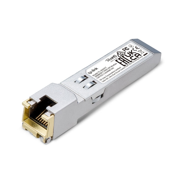 TP-Link TL-SM331T 1000BASE-T RJ45 SFP Module. 100m Reach Over UTP Cat 5e Or Above Cable, 1000BASE-T, TX Disabl