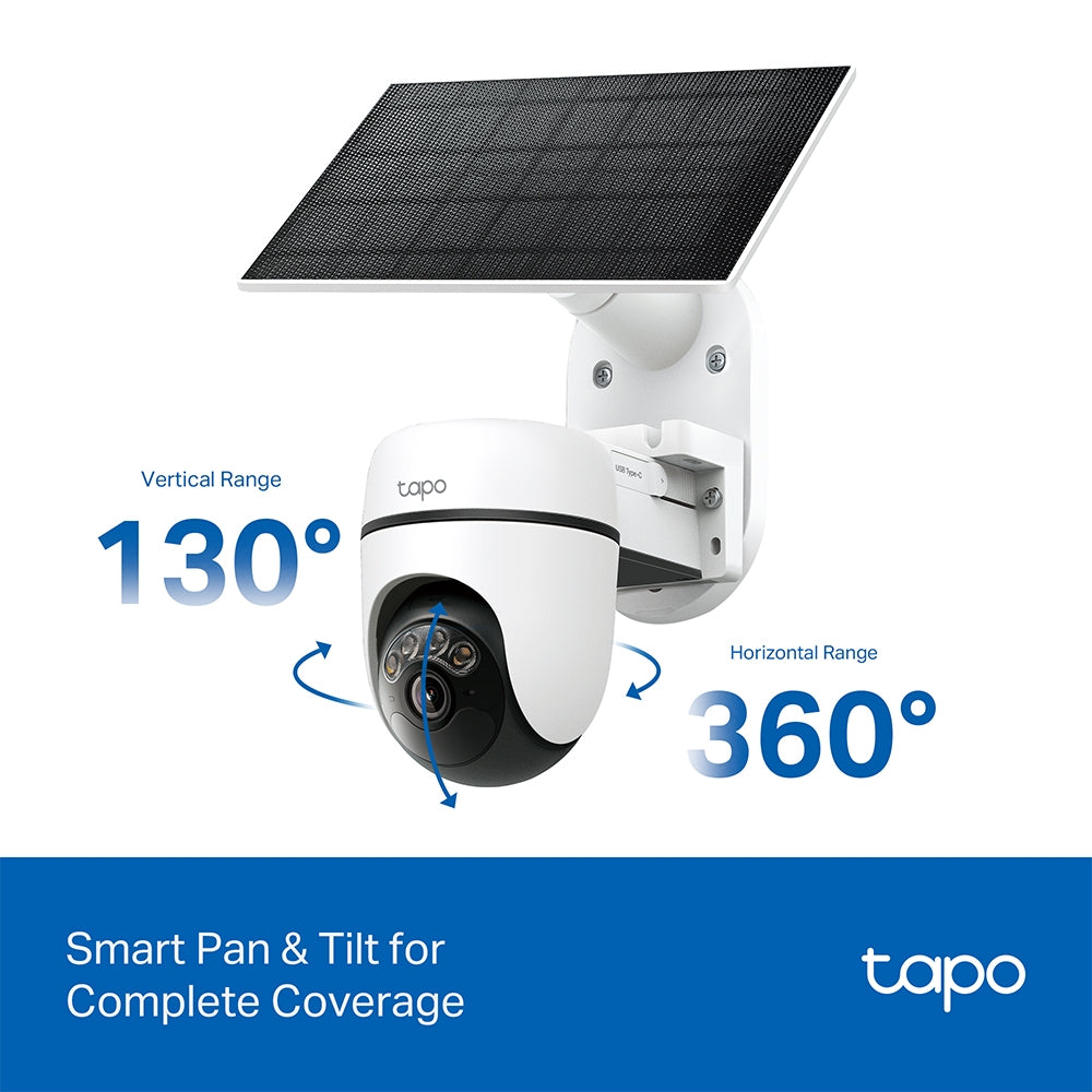 TP-Link Tapo TC90 Solar Pan/Tilt 2K Wireless Outdoor Security Camera TP-LINK