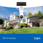 TP-Link TC92 4K Solar Wireless Security Camera Kit | 360 AI Tracking