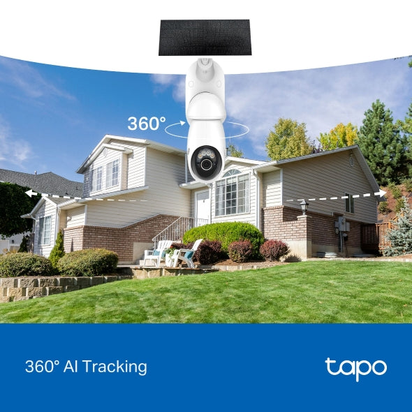 TP-Link TC92 4K Solar Wireless Security Camera Kit | 360 AI Tracking