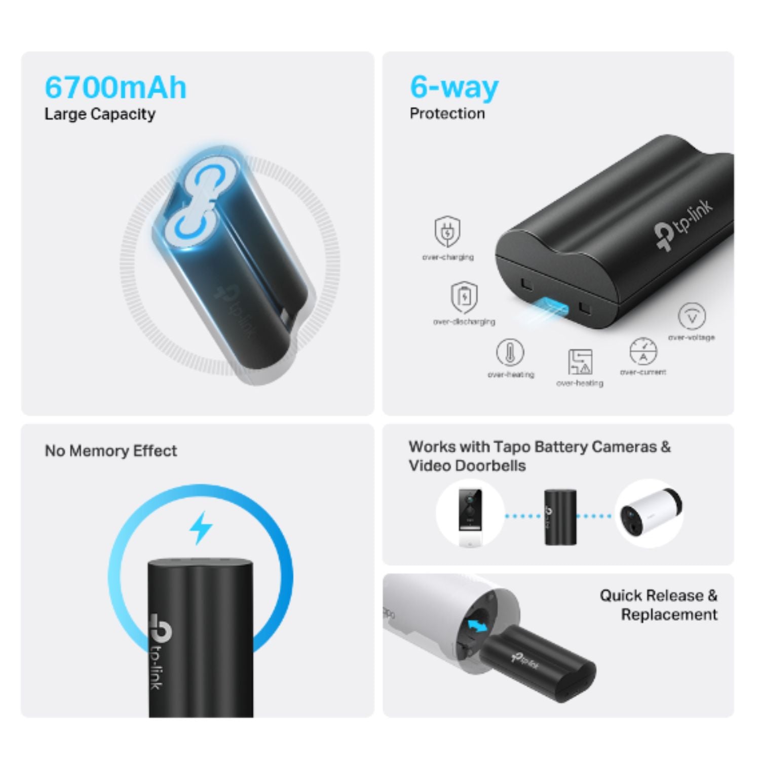 TP-Link Tapo A100 Battery Pack | Cameras & Doorbells TP-LINK