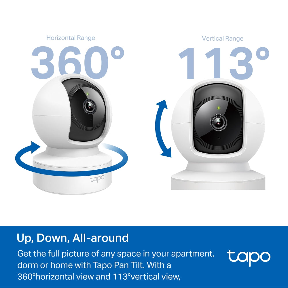 TP-Link Tapo C202 1080P Pan/Tilt Home Security Camera with Ethernet