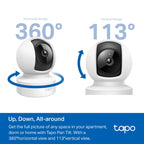 TP-Link Tapo C202 1080P Pan/Tilt Home Security Camera with Ethernet