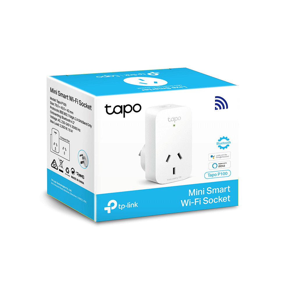Tapo P100 Mini Smart Wi-Fi Plug | Remote & Voice Control TP-LINK