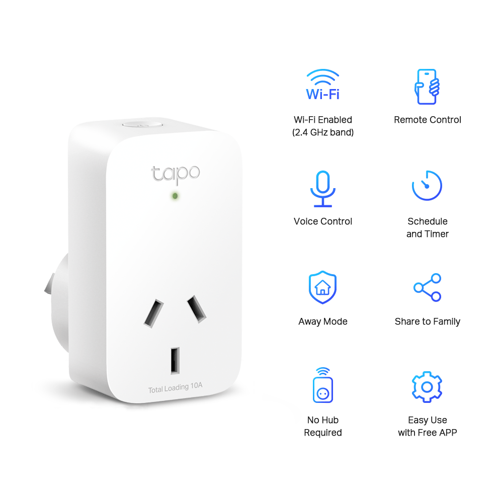 Tapo P100 Mini Smart Wi-Fi Plug | Remote & Voice Control