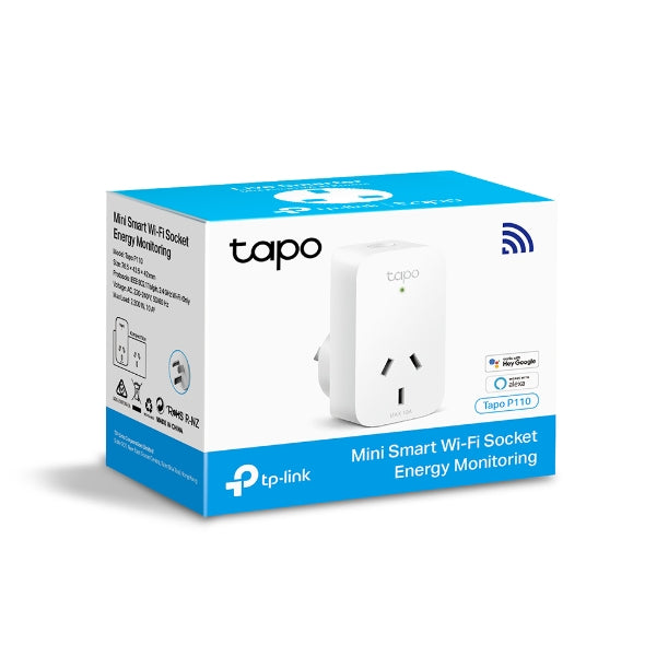 Tapo P110 Mini Smart Plug - Wi-Fi, Energy Monitor