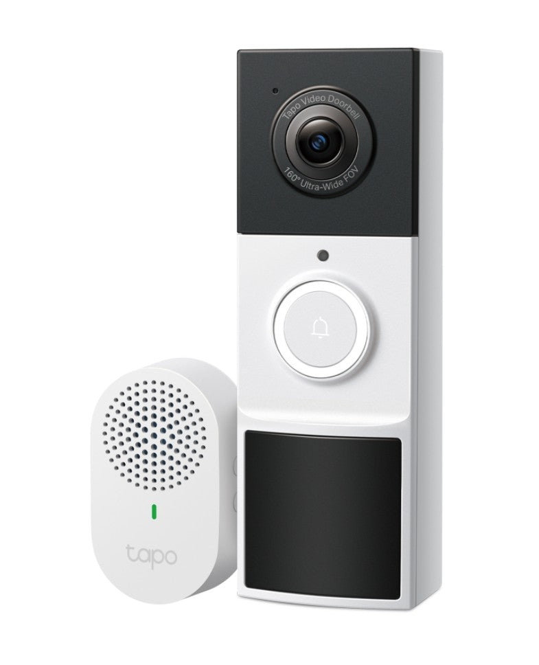 TP-Link Tapo 2K Wireless Video Doorbell - 6-Month Battery & Night Vision