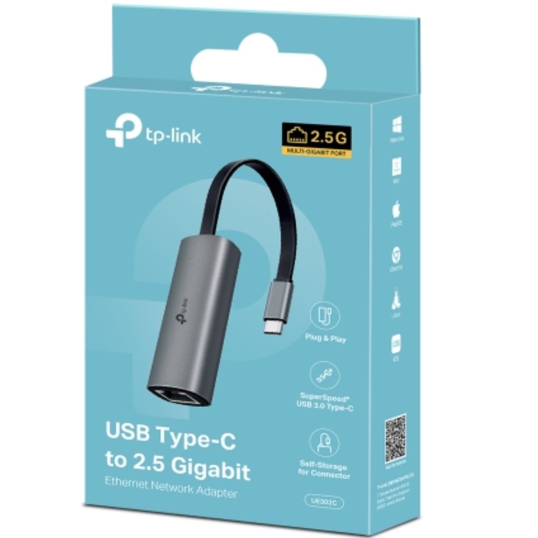TP-Link UE302C USB-C to 2.5G Ethernet Adapter – Super Fast Wired Internet TP-LINK