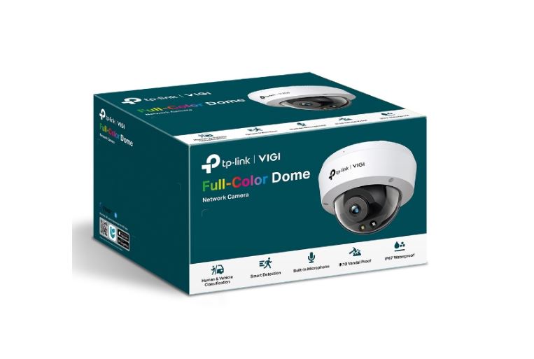 VIGI 4MP Full-Color Dome Camera | 24/7 Night Vision, Vandal-Proof TP-LINK