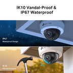 VIGI C250 5MP Full-Color Vandal-Proof PoE Dome Camera TP-LINK