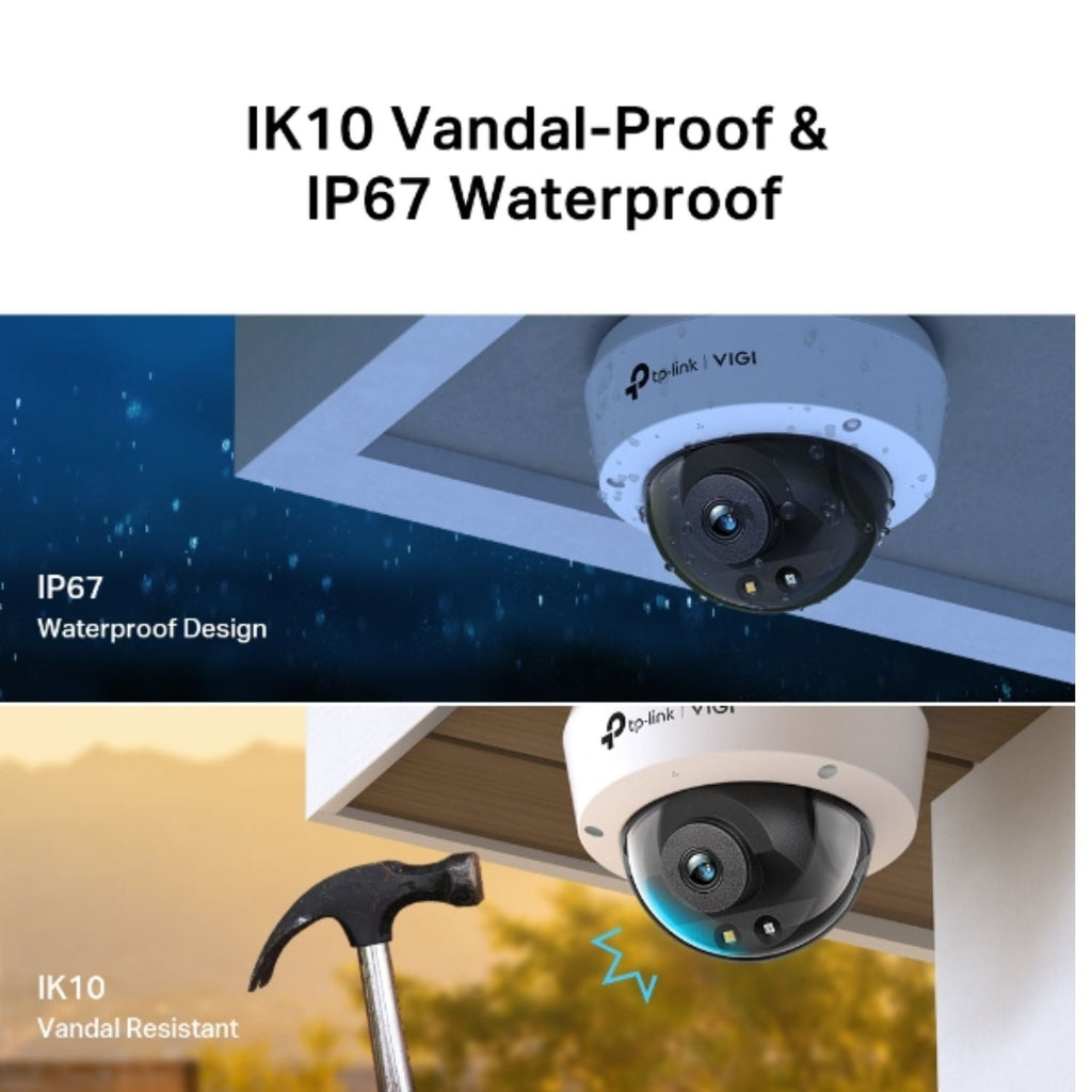 VIGI 5MP Full-Colour Dome Security Camera | 24/7 Vision TP-LINK